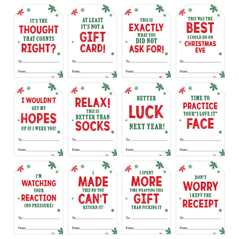 Funny Christmas Stickers Christmas Gift Labels 120PCS Holiday Gift Tags Stickers Self Adhesive Xmas Name Labels Christmas Gift Stickers Labels for Christmas Presents, Envelope Seals, Card