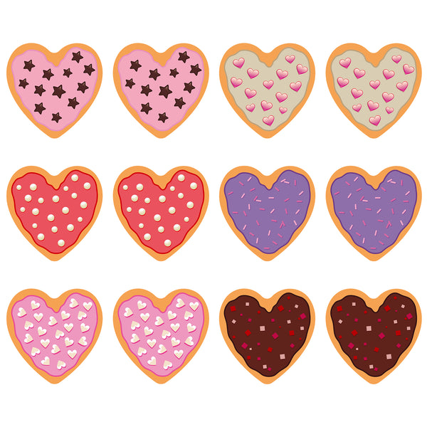 Valentine Candy Heart Stickers 480Pcs Valentines Day Stickers for Kids, Valentines Stickers Heart Dessert Stickers 1.5 Inch Heart Shaped Stickers for Envelope Seal, Valentines Day Decorations