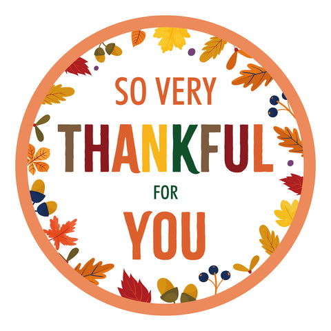 Thanksgiving Stickers Happy Thanksgiving Stickers 2 Inch Fall Thank You Stickers 60PCS So Very Thankful Stickers for Envelope Seals, Cards, Thanksgiving Party Favor Supplies (Maple Leaf)