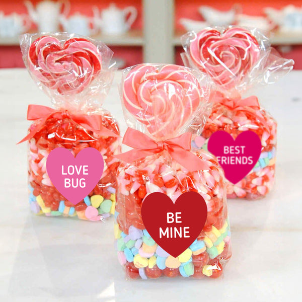 Valentine Candy Heart Stickers 480Pcs Valentines Conversation Hearts Stickers Valentines Day Stickers for Kids, 1.5 Inch Heart Shaped Stickers for Envelope Seals, Valentines Day Decorations