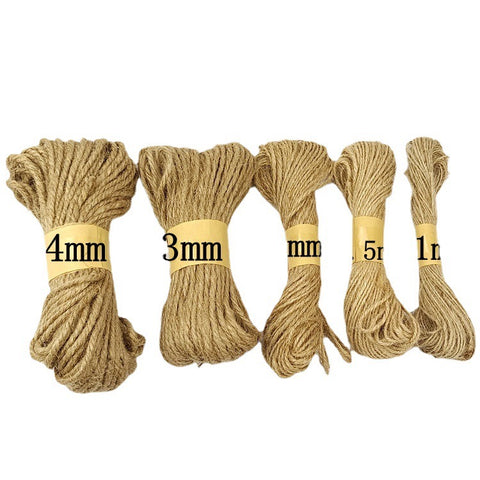 Anwyll 196 Feet Natural Jute Twine String Arts Crafts Gift Twine Christmas Twine Durable Packing String