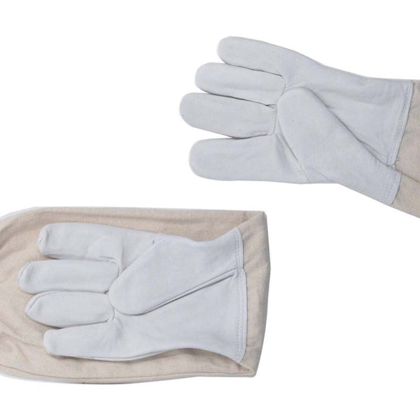 Imker-Handschuhe Ziegenleder Imkerhandschuhe mit Belüfteten Handgelenken 48CM Perfekt für den Einsteiger Beekeeper