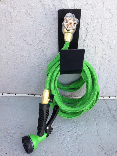 Expandable Garden Hose Pipe Holder Sturdy Watering Hosepipe Hook Wire Rope Hanger Available on Taps