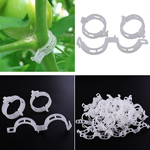 100Pcs Plant Support Garden Clips for Vine Vegetables Tomato to Grow Upright and Makes Plants Healthier (36200)