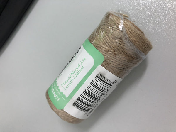 328 Feet Natural Jute Twine Best Arts Crafts Gift Twine Christmas Twine Durable Packing String for Gardening Applications